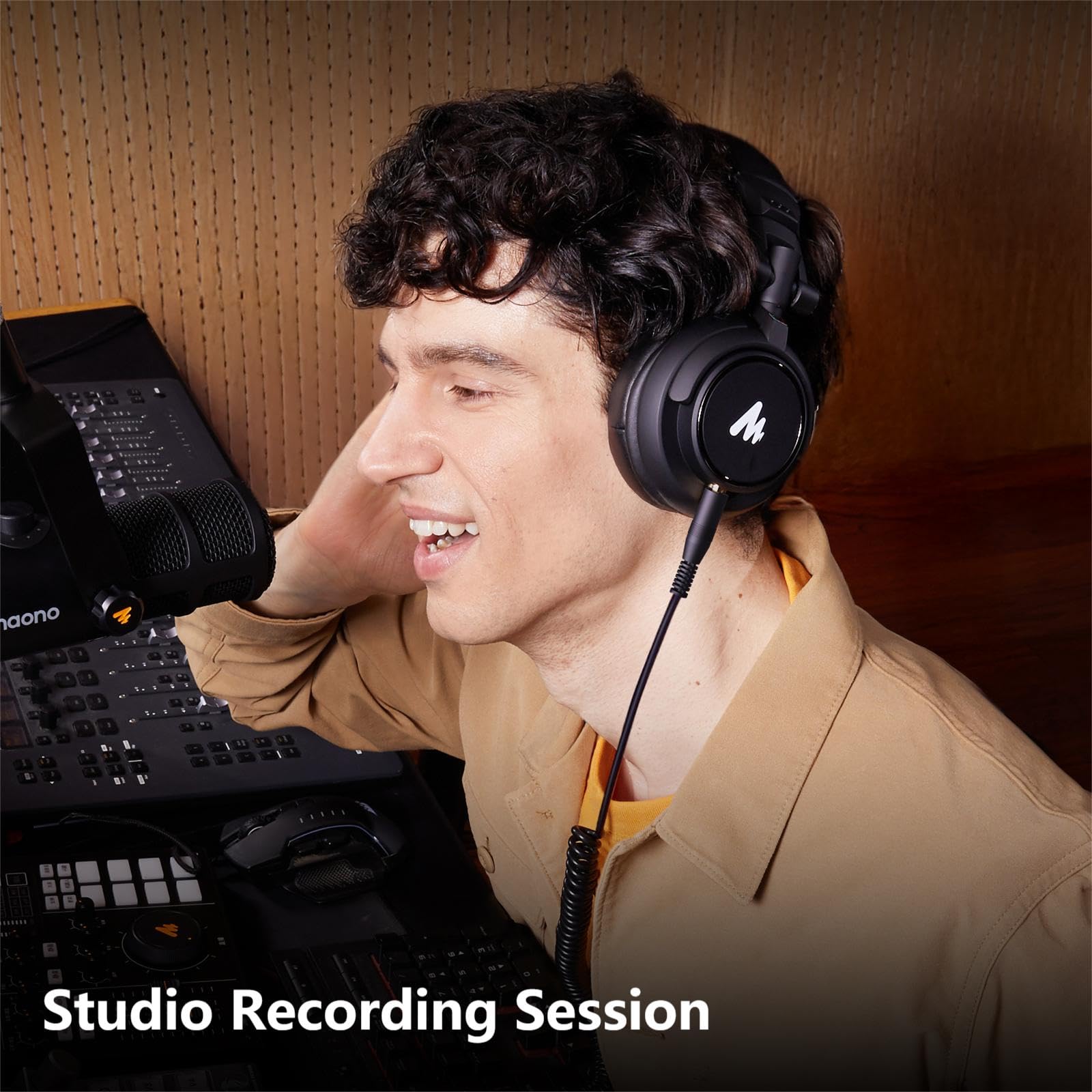 MAONO USB XLR Condenser Microphone with Headphones: PC Computer Podcast Cardioid Metal Mic Kit with Software for Recording, Studio, Singing, YouTube (A04 Gen2+MH601) - Image 9