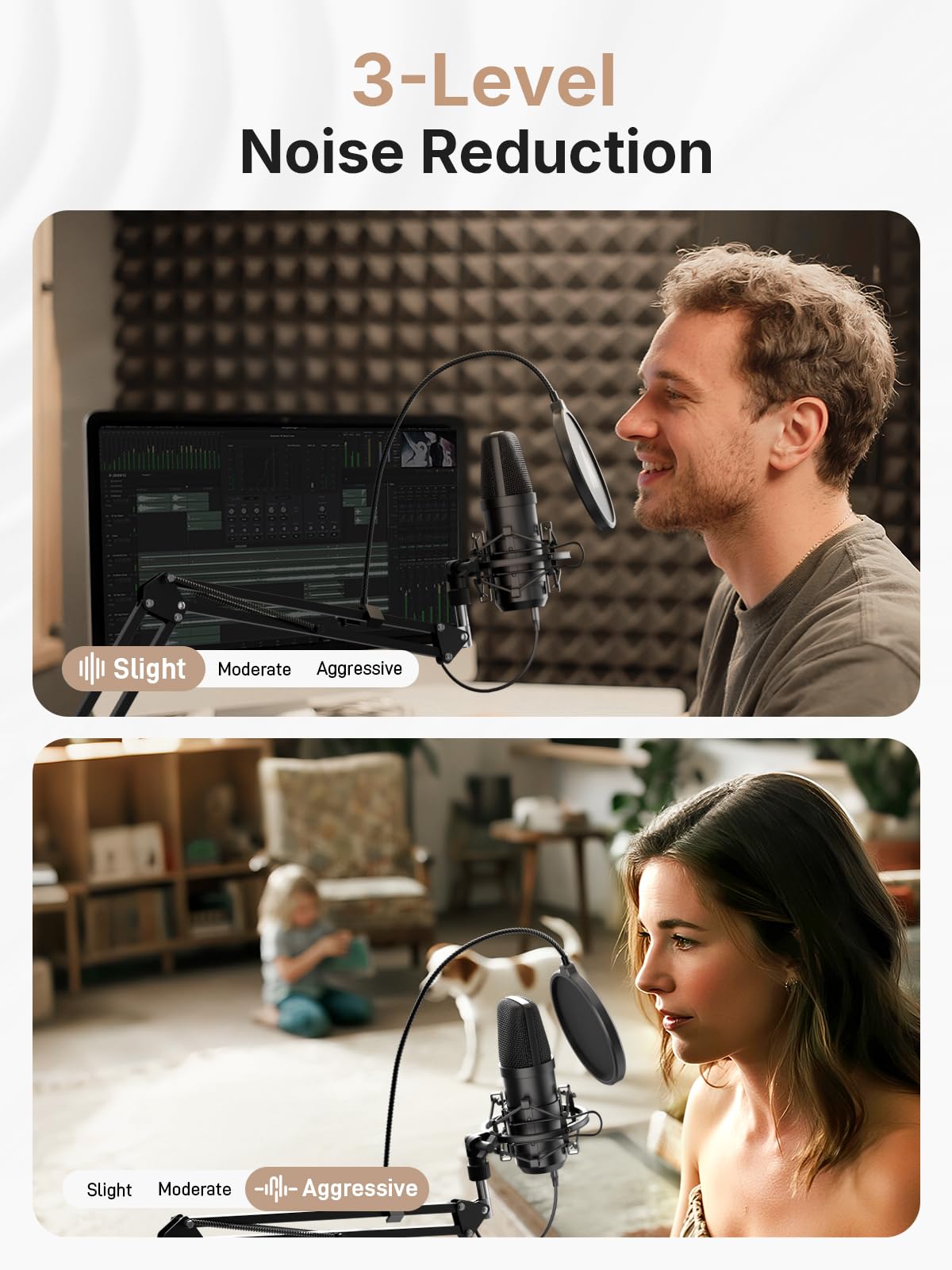 MAONO Microphone Set: PC Computer Podcast Cardioid Metal Mic Kit with Software for Recording, Studio, Singing, YouTube (AU A04+A04 Gen2) - Image 8