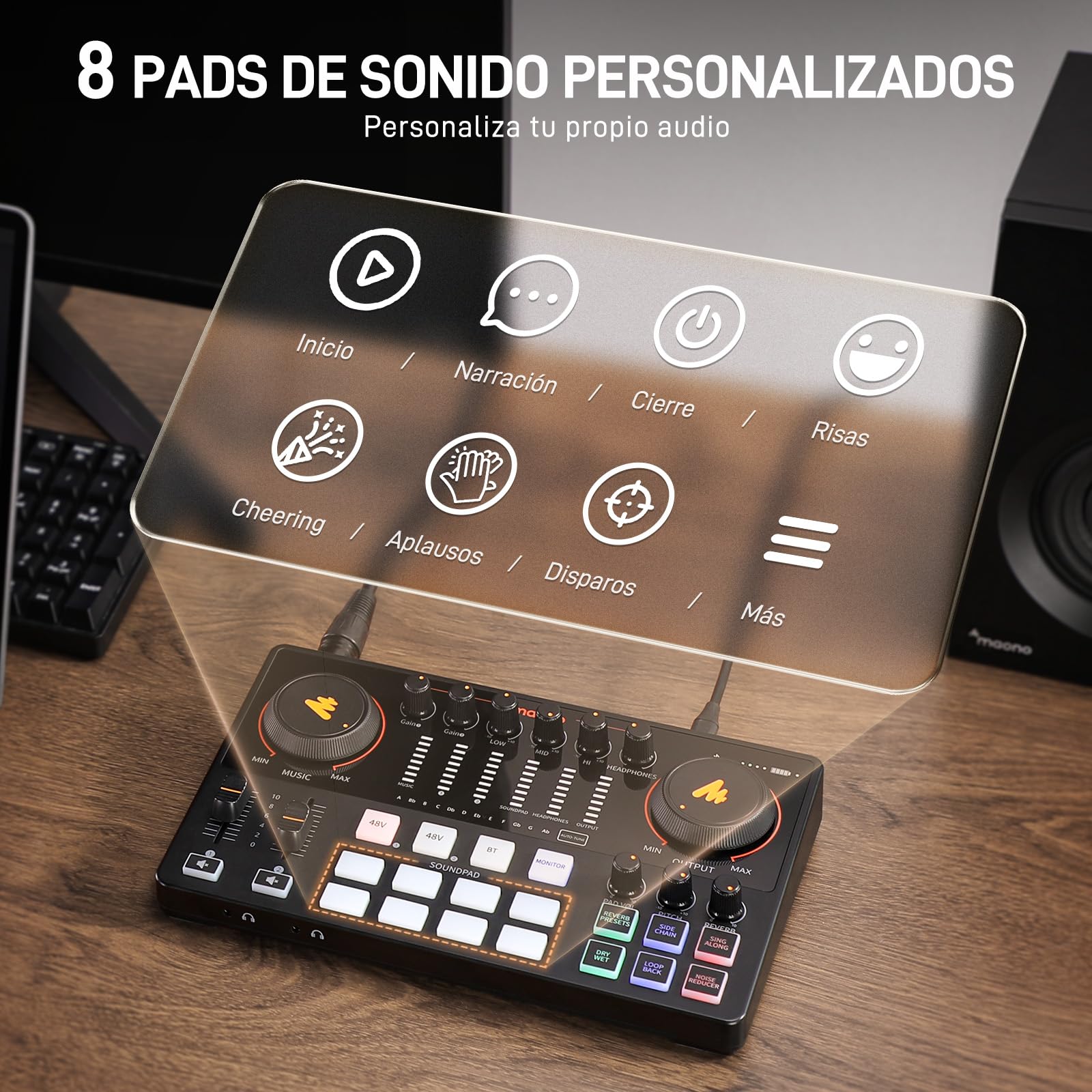 MAONO Podcast Equipment Bundle-XLR USB Podcast Recording Mic kit(PD300X+BA92+E2 Gen2) - Image 8