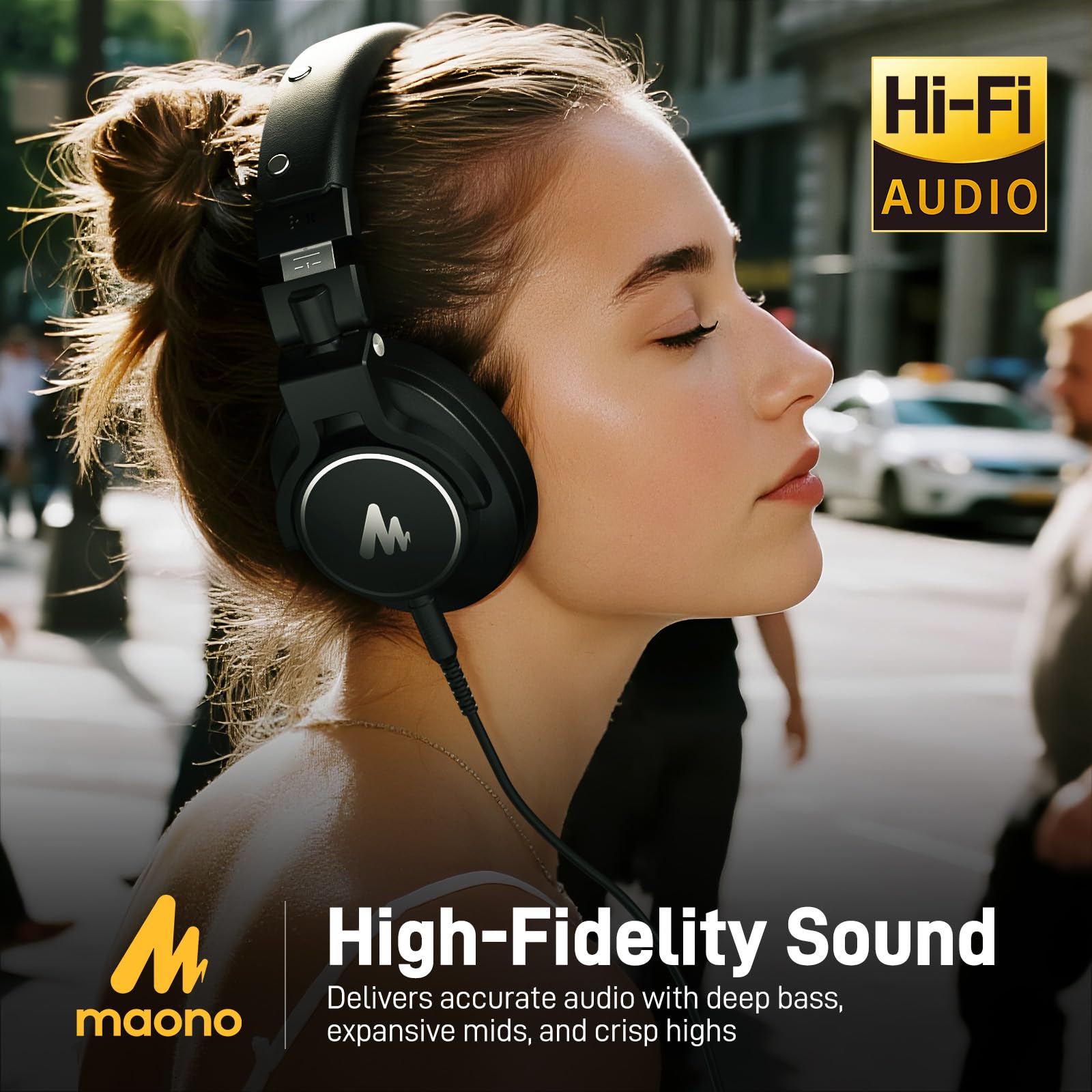 MAONO USB XLR Condenser Microphone with Headphones: PC Computer Podcast Cardioid Metal Mic Kit with Software for Recording, Studio, Singing, YouTube (A04 Gen2+MH700+XLR Cable) - Image 6