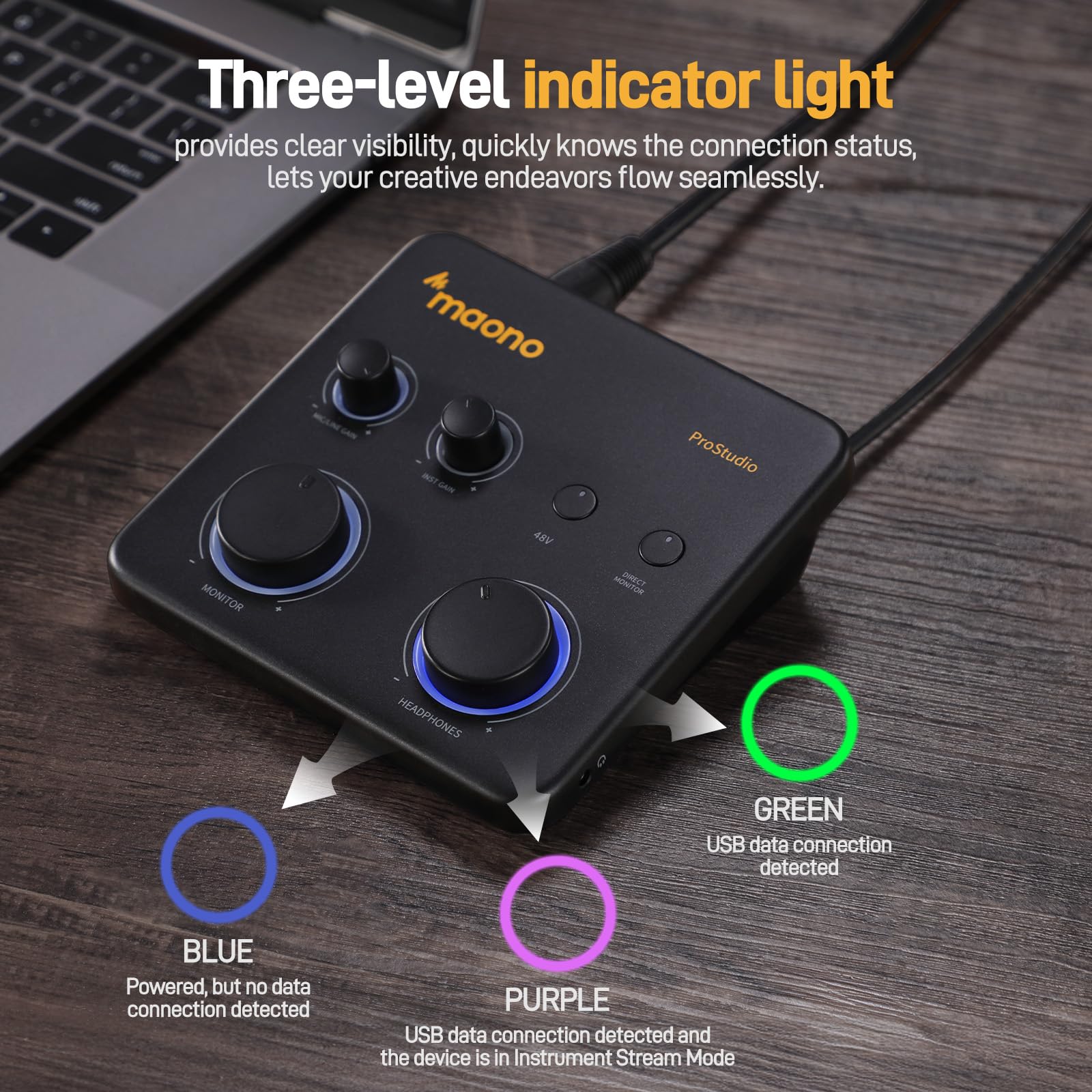 MAONO Podcast Equipment Bundle-XLR USB Podcast Recording Mic kit(PD300X+PS22 Lite) - Image 9